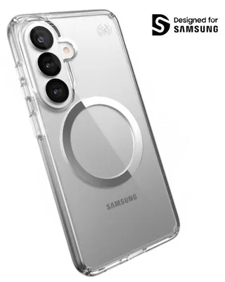 Immagine prodotto di Speck Presidio Perfect-Clear Magnet - cover MagSafe per Samsung Galaxy S26 (trasparente/trasparente/argento)