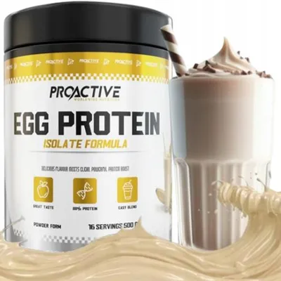 Produktbild von Eiproteinisolat, laktosefrei, Proaktives Eiprotein 500 g, Weiße Schokolade