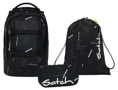 Produktbild von Satch Pack Ninja Matrix Schulrucksack Set 3tlg.