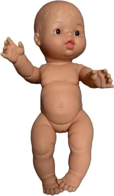 Produktbild von Paola Reina Puppe Gordi Mädchen Babypuppe mit braunen Augen und Sommersprossen 34cm
