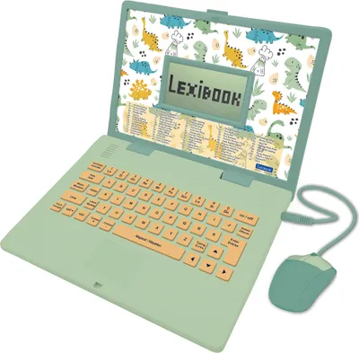 Image de Ordinateur éducatif bilingue dinosaure avec 124 activités (EN/FR)