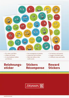 Produktbild von 6X BRUNNEN 103057501 Stickerblock A5