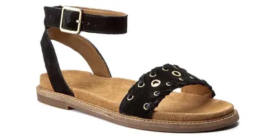 Productafbeelding van Dames zwarte leren sandalen Clarks Corsio Amelia, maat 37
