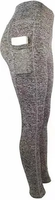 Obrázek produktu pro Stylové Dámské Legíny Pocket - Šedá/Černá/XL pro Pohodlné Cvičení KP15693