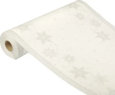 Produktbild von Papstar Tischläufer Just Stars weiß