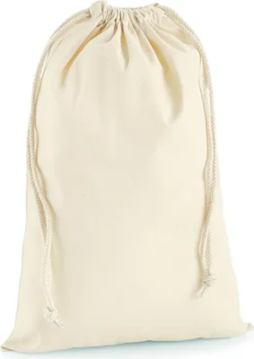 Produktbild von Westford Mill W216 | Premium Baumwolle Stuff Bag / verschiedene Größen - Farbe: Natural - Größe: M (31 x 48 cm