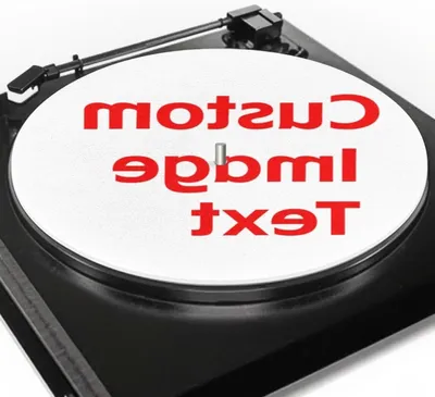 Productafbeelding van Draaitafel Slipmat - Platenspeler Mat - Muziek Luisteren - Antistatisch Vilt - 29.5 cm Diameter - Aangepast