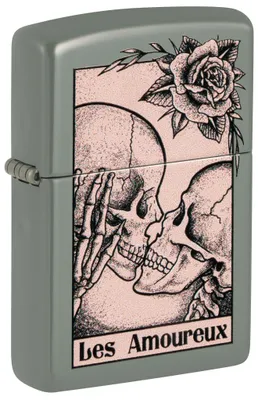 Immagine prodotto di Accendino Zippo a benzina color salvia Les Amoureuxe, 60006544 non riempito