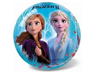 Produktbild von Wiky Eiskönigin 2 Kinder Spielball mit Elsa und Anna Motiv, 14 cm Durchmesser