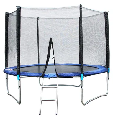 Produktbild von Trampolin XXL Ø 3m 10ft Gartentrampolin mit Leiter und Abdeckplane