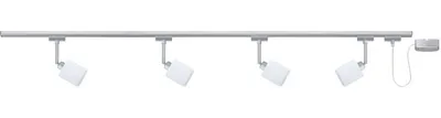 Produktbild von 4 x Paulmann Lampenschirm Öffnung ca. 3,3 cm Quad Satin eckig Glas Ersatzglas, Schirm, Ersatzschirm
