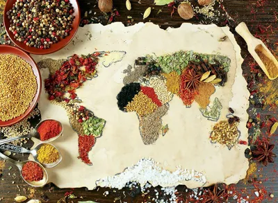 Image de ANATOLIAN Puzzle Carte du monde des épices 1000 pièces