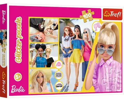 Productafbeelding van Barbie Glitter Puzzel, 100 stukjes voor plezier en creativiteit