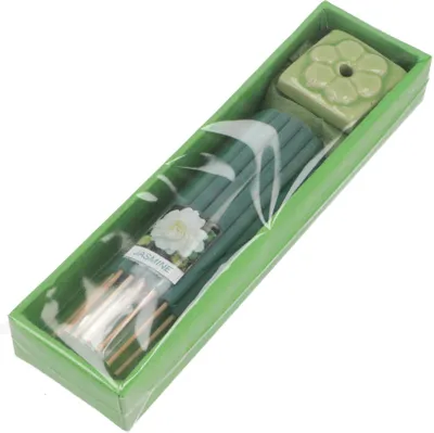 Produktbild von Thailändisches Räucherset in Verschiedenen Düften / 1 Päckchen, Geschenkset Räucherstäbchen, Mehrfarbig, Duft: Jasmin, 2*15*4 cm