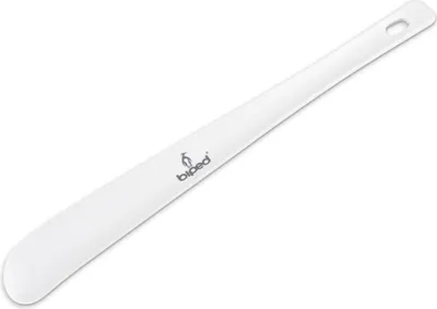 Produktbild von biped Schuhanzieher aus Kunststoff 35 cm mit Lochung z1555(weiss)