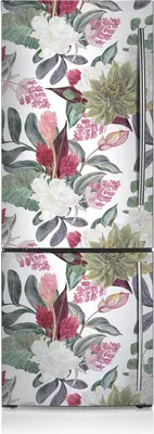 Produktbild von Magnete Küche Kühlschrank Kühlschrankmagnete 60x180 cm - Farbenfrohe Blumen