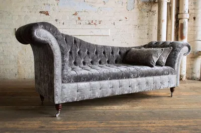 Image de Canapé Chesterfield gris, 3 places, ensemble de canapés, salon