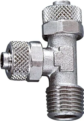Produktbild von Riegler L-Einschraubverschraubung, R 1/4 a., für Schlauch 8/6, MS vern.