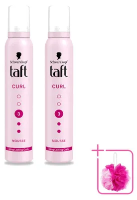Image de 2 x Mousse coiffante Taft Curl - 3 - Pour des boucles définies - 200 ml - Pack économique - 2 pièces