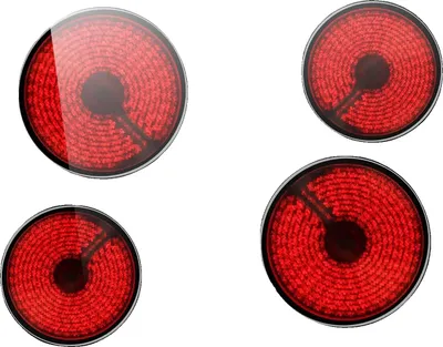 Zdjęcie produktu dla Płyta ceramiczna, 4 strefy gotowania, blokada przed dziećmi, oddzielne sterowanie