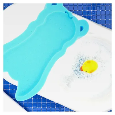 Produktbild von Badematte aus Schwamm für Babys und Kleinkinder in Blau
