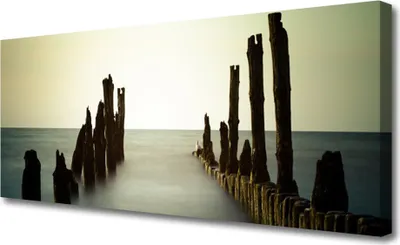 Produktbild von Tulup Leinwand-Bilder 125x50 Wandbild Canvas Kunstdruck Meer Landschaft