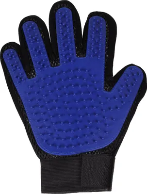 Produktbild von Flamingo Pflegehandschuh Mandy blau/schwarz