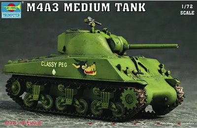 Produktbild von Trumpeter M4A3 Tank 1:72, 07224