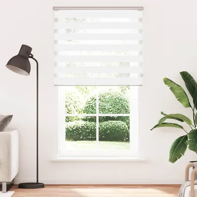 Obrázek produktu pro vidaXL Dvojitá roleta bílá 135x200 cm Šířka látky 130,9 cm Polyester