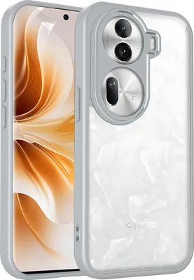 Produktbild von Hülle für Oppo Reno11 Pro Transparente Rückseite TPU Bumper Stoßfest Handyhülle Grau