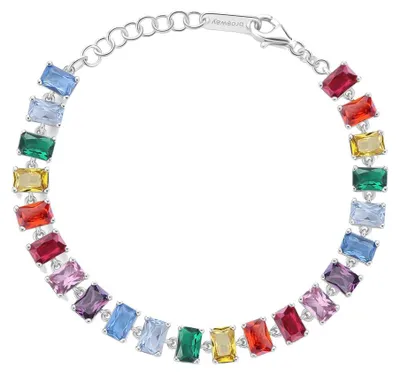 Immagine prodotto di Bracciale lucido con zirconi Fancy Joyful Rainbow FJR02