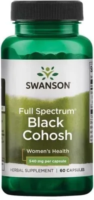 Zdjęcie produktu dla Black Cohosh 540 mg 60 kapsułek Swanson Health Products