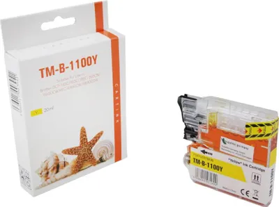 Produktbild von yellow Tinte 4.6-LC980Y kompatibel mit Brother LC-980Y [ LC-980 ]