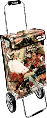 Obrázek produktu pro Nákupní vozík James - DEMOLITION - robustní nákupní vozík s individuálním designem - jednobarevný: hnědý v provedení: Chrome19