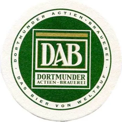 Produktbild von DAB Bierdeckel 60 stk Untersetzer Dortmunder Dab Bier Pilsener Deckel