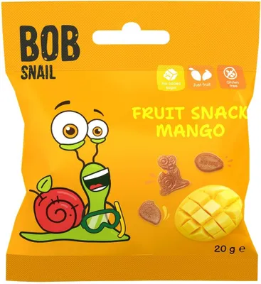 Produktbild von Mango-Snack 20 g BOB SNAIL