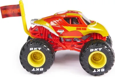 Image de Monster Jam Marvel Iron Man 6071332 Camion orange Enfants orange Taille unique