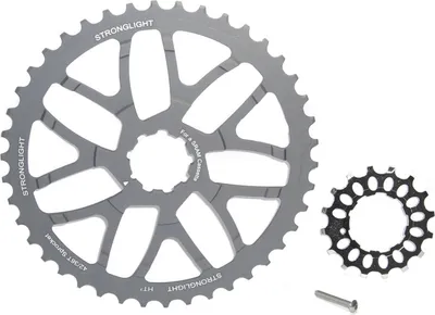 Produktbild von STRONGLIGHT 275554 Umbaukit für Sram Kasette 42 Z HT³ inklusive 16Z Stahl Ritzel, silber (1 Set)