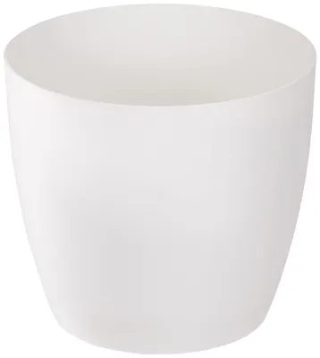 Image de Omgoods - Pot de fleurs blanc mat, 20 cm, pour intérieur et extérieur