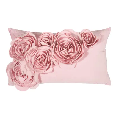 Produktbild von PAD Kissenhülle Samt Floral Rose (30x50cm)