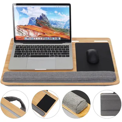 Image de MOZOS ERGO-WOOD : support en bambou pour ordinateur portable