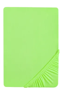 Produktbild von biberna Jersey-Spannbetttuch HELLGRÜN 90-100x200 cm
