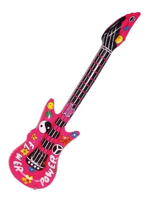Obrázek produktu pro Nafukovací kytara Hippie - Hipís - 60. léta - 105 cm