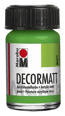 Produktbild von Marabu Acrylfarbe "Decormatt", gelbgrün, 15 ml, im Glas