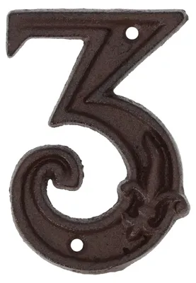Image de Numéro de maison - L 1,1 x l 8 x H 11,8 cm - 3