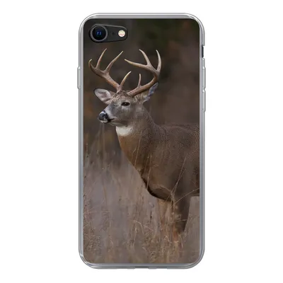 Produktbild von MuchoWow® Handyhülle Schutzhülle Hülle für iPhone 8 Herbst - Hirsche - Gras - Natur - Tiere Silikon Softcase Handy Hülle - Schutzhaube