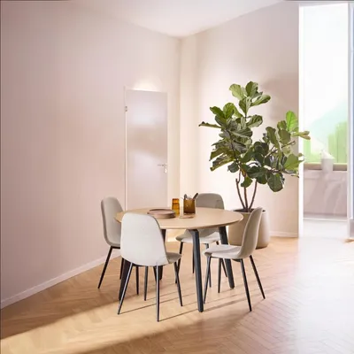 Productafbeelding van Eetkamerstoel Duvra Beige Nesia - Giga Living- Set van 4