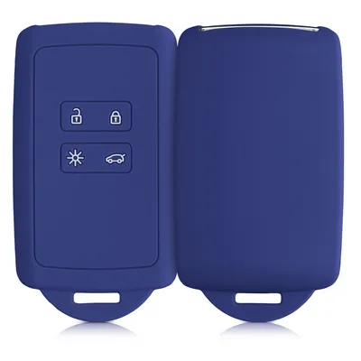 Produktbild von kwmobile Autoschlüssel Hülle kompatibel mit Renault 4-Tasten Smartkey Autoschlüssel (nur Keyless Go) - Silikon Schutzhülle Schlüsselhülle Cover in