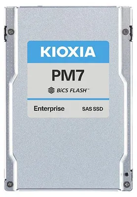 Produktbild von KIOXIA PM7-R Series KPM7VRUG3T84 - SSD - Enterprise, Read Intensive - verschlüsselt - 3840 GB - intern - 2.5" (6.4 cm) - SAS 22.5Gb/s - Self-Encrypting Drive (SED)