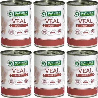 Produktbild von NATURE'S PROTECTION Puppy Kalbfleisch - Nassfutter für Welpen - 400 g